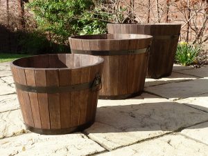 Wine Barrel Planters